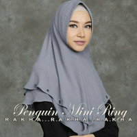 Jilbab Hijab Penguin Mini Ring / Grosir Jilbab Instan / Syari / Jumbo