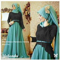busana muslim gamis maxi pashmina hijab jilbab warna hitam baju pesta