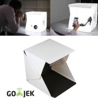 Jual mini photo studio box portable lampu led foto produk kotak lipat Murah