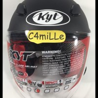 Harga Hemat! Helm Kyt Dj Maru Polos Hitam Dop / Black Doff .