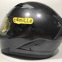 (Diskon) HELM INK DUKE GUN METAL DOUBLE VISOR + ANTI FOG FULL FACE