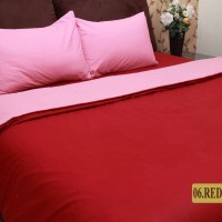 Chelsea Gold Bed Cover Double Polos 180x200cm - Red Ruby