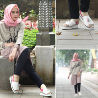 sepatu wedges kets wanita remaja sepatu pita rihanna bow terbaru keren