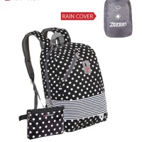 Tas Ransel Anak Bahan Nylon Rain Cover Backpack Anak zf 3259 Zeintin