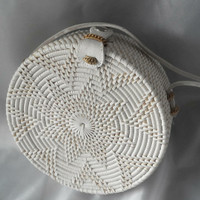Jual tas rotan putih mulus beleke Murah
