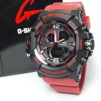 Jam Tangan Pria /Jam Tangan Cowok G-Shock Strap Rubber Black Red
