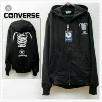 JAKET CONVERSE TALI SEPATU HITAM