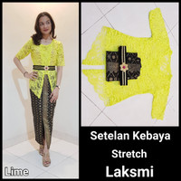 Setelan Kebaya Stretch Laksmi Lime