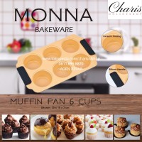 Jual SIGNORA MONNA BAKEWARE - Muffin Pan 6 Cups Murah