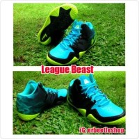 PROMO sepatu Basket League Beast, Ori, New, Hitam Hijau Biru PROMO