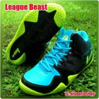 PROMO sepatu Basket League Beast, Ori, New, Hitam Hijau Biru PROMO