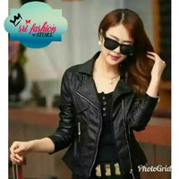 jaket semi kulit wanita keren