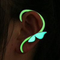 Anting - Earring - GLOW IN THE DARK - Butterfly