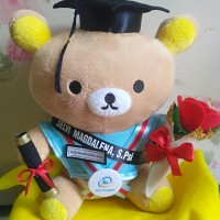 Jual Boneka Wisuda Karakter/Kado Wisuda HK, Rilakuma lilostoch doraemon Murah