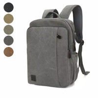 Tas Ransel Kerja Laptop USB Port Kanvas Premium kuliah sekolah IMPOR