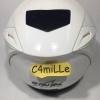 (Sale) HELM INK DYNAMIC WHITE HALF FACE