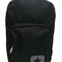 tas ransel pria sekolah cowok backpack converse black original 100%