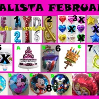 Jual Balon Foil Huruf Angka Hati Bintang 40CM Murah
