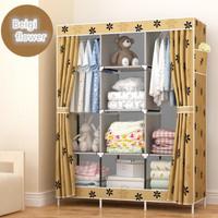 Jual Lemari Pakaian Wardrobe Gantungan Baju Indoor Shave Cloth Organizer Murah