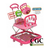 Jual Family Baby Walker Beruang 1858 PINK Khusus Gokilat IC MUSIK Promo Murah