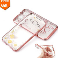 Jual Samsung J710/ J72016 Silicon Flower Bling Soft Case Diamond Casing Murah