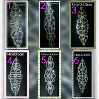 headpiece peniti dan tali/headpiece jilbab/hiasan rambu Opsional