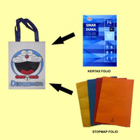 TAS EMO DORAEMON model TENTENG ANEKA EKSPRESI DORAEMON uk 30 x 40 cm