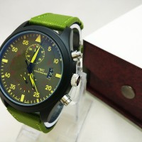 Jam Tangan Pria IWC Kanvas Green