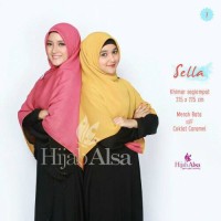 Jilbab / Khimar / Hijab Segiempat Bolak Balik Polos Hijab Alsa 07