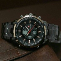 Jual JAM SWISS ARMY STYLE LASEBO DUALTIME BLACK GOLD SUPER PREMIUM Murah