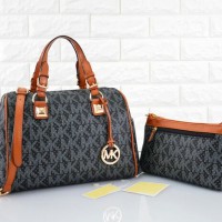 Tas Michael Kors Grayson Signature Set HITAM 2254