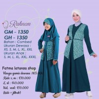 Jual rahnem ibu dan anak murah/gamis couple/gamis kaos/ GM 1350 Murah