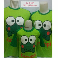 PROMO COUPLE KAOS COUPLE FAMILY RAGLAN ANAK KARAKTER KEROPPI