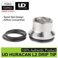 Jual Authentic UD Huracan L2 Wide Bore Spiral Drip Tip | rda rta driptip Murah