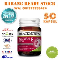 Jual Blackmores Natural Vitamin E 250IU BPOM Kalbe - 50 Kapsul Murah