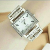 guess silver gold hitam stainless watch jam tangan gelang wanita modis