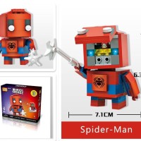 Jual Action Figure | Loz Mini BRICK HEADZ exclusive packaging | SPIDERMAN Murah