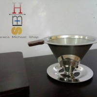 Jual v60 metal/v60 stainless coffee dripper coffee maker Murah