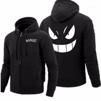 Jual Hoodie Zipper Pokemon Gengar - Hitam Murah