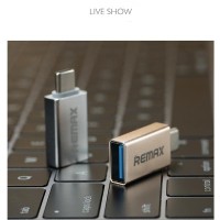 Jual REMAX OTG Connector Plug Type C to USB / Adapter Konektor Murah