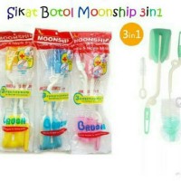 Jual BNM17|SIKAT PEMBERSIH CUCI BOTOL DOT GELAS ASI 3 IN 1 MOONSHIP Murah