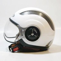 Helm Zeus Z218 White Z 218 Halface Retro Bogo Vespa
