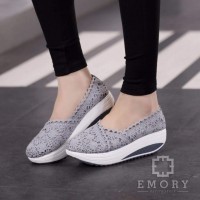 Jual SEPATU BALET WANITA|SEPATU FLAT HPD291 ABU Murah