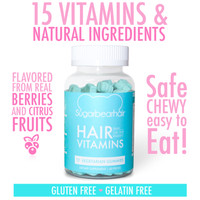 Jual Vitamin Rambut Kuat Lebat Sugar Bear Hair Suplemen Rontok Vegetarian Murah