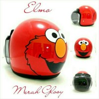 Helm Bogo asli Retro SNI gambar Elmo red gratis Kaca Bogo Ori