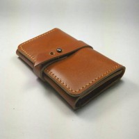 Jual Dompet kartu SIM ATM STNK kulit sapi asli warna tan | Card wallet Murah