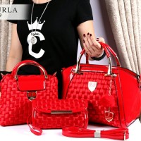Tas Furla Luxe Mary Polyster 3in1 Glossy MERAH 16909