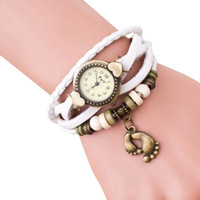 Jual Jam Tangan / Gelang / Aksesoris Kulit Kepang Lilit VintageTribalindian Murah