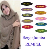 Jual JILBAB BERGO REMPEL JUMBO!! Murah