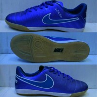 Sepatu Futsal Nike Tiempo Legend Biru list Putih Grade Ori